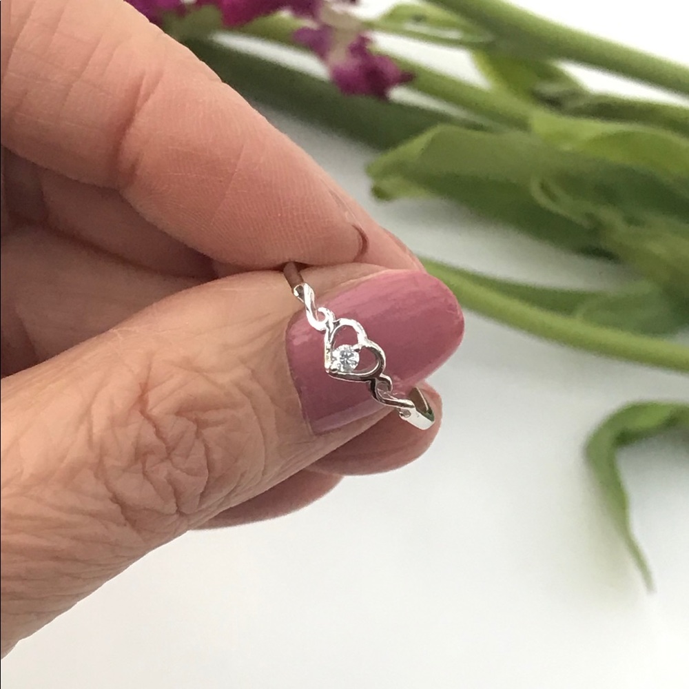 Heart Sterling Silver Ring - Picture 2 of 8